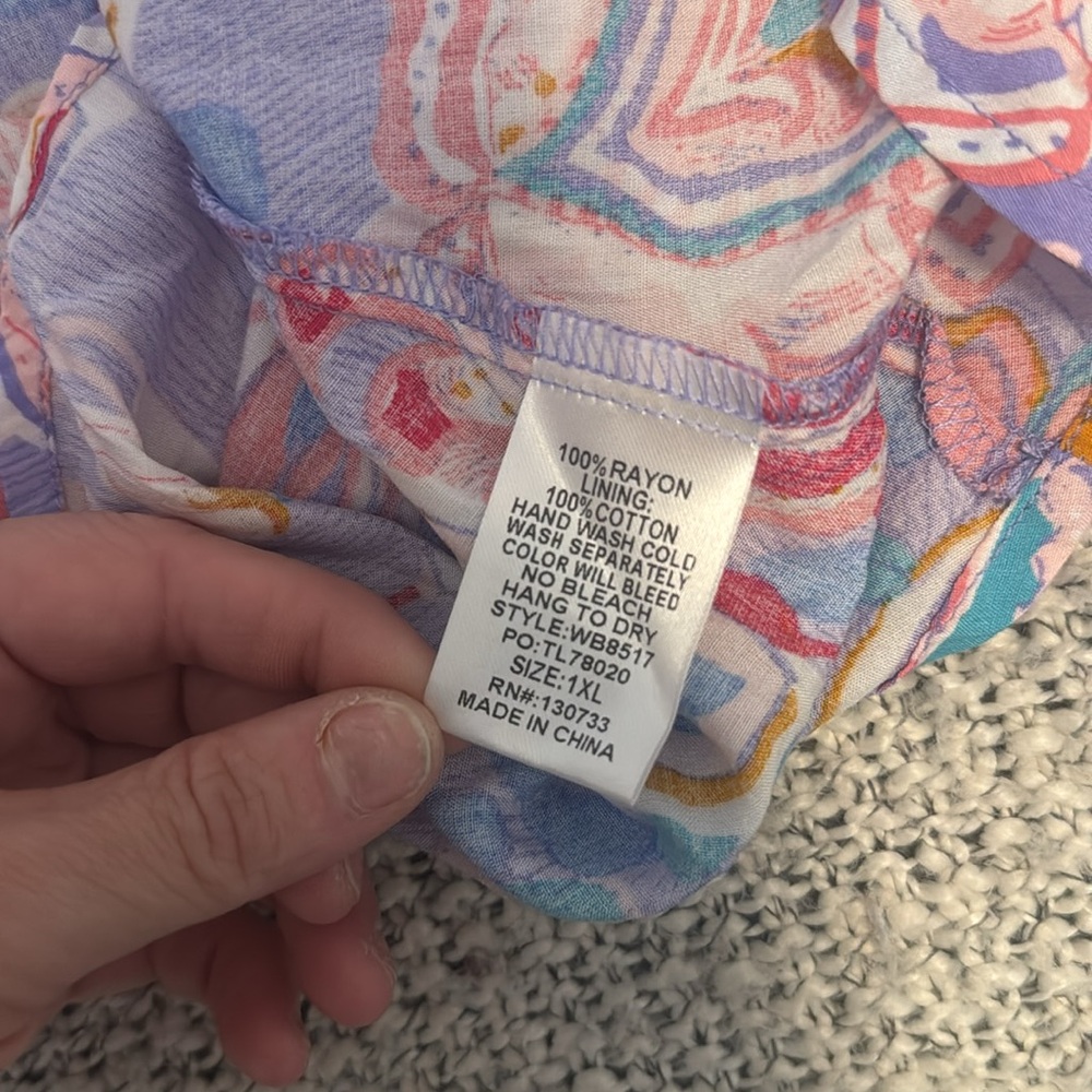 Umgee Multicolor Floral Button Down Shirt - Picture 4 of 5
